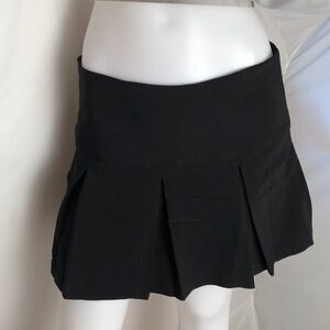 Le Chateau 90s black cheerleader flounce mini skirt 7/8